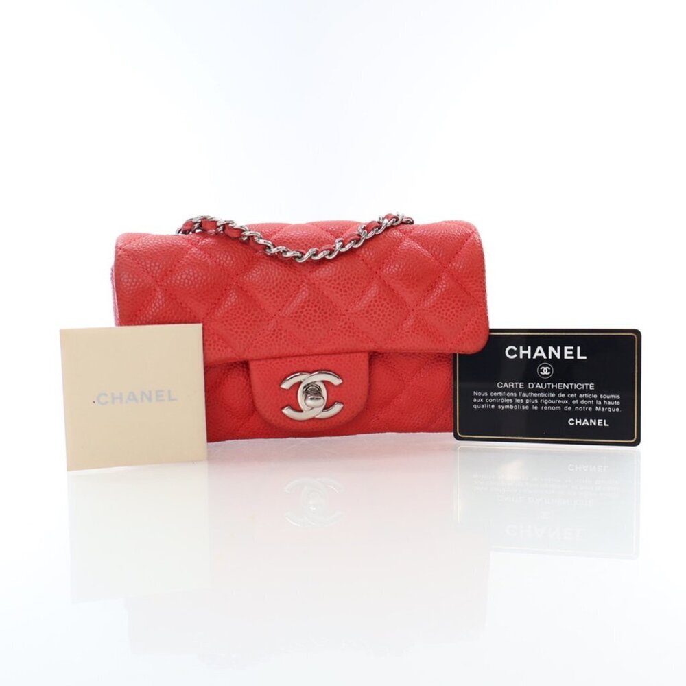 Chanel Mini Caviar Rectangular Classic Single Fla… - image 16